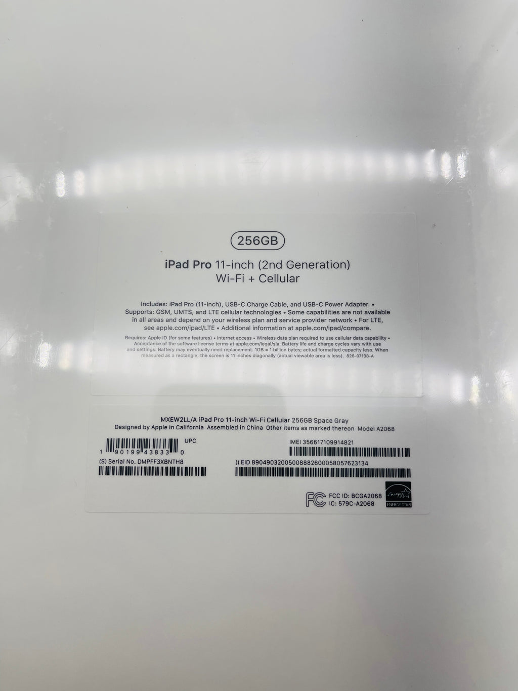 Apple 2020 iPad Pro (2nd gen) (11-inch) 128GB Wifi + Cellular - Brand New