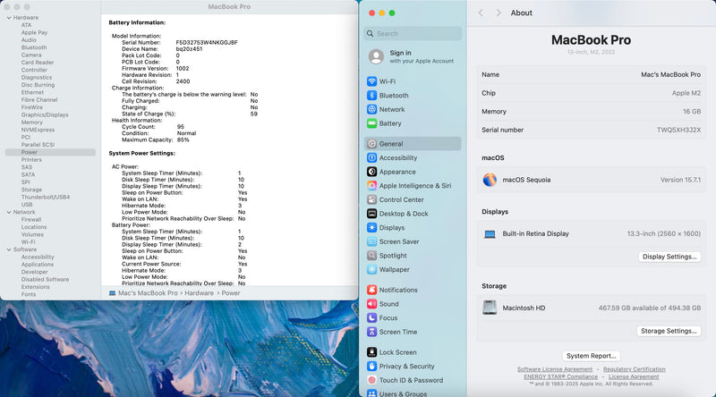 Apple 2022 MacBook Pro 13" M2 (10-Core GPU) 16GB RAM 512GB SSD AC+ - READ