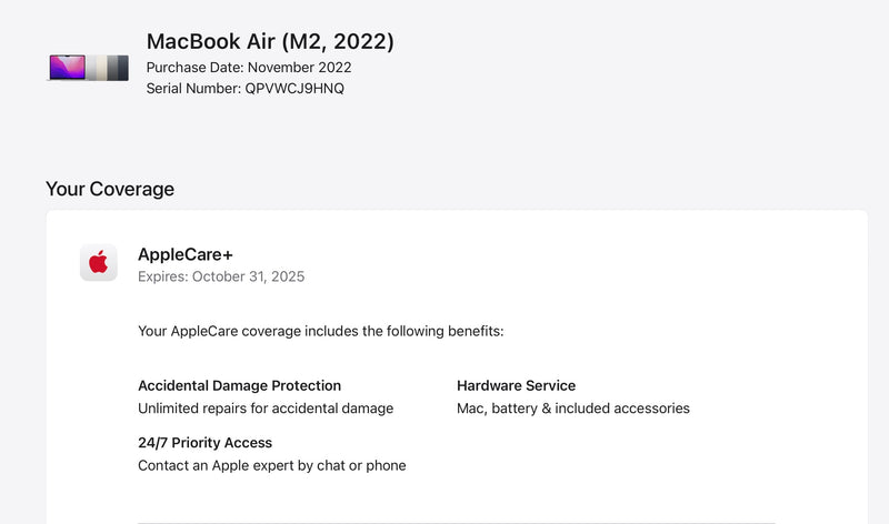 Apple 2022 MacBook Air 13" M2 (10-Core GPU) 24GB RAM 1TB SSD AC+ - Very good