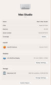 Apple 2022 Mac Studio M1 Max 3.2GHz (32-Core GPU) 64GB RAM 1TB SSD AC+ Excellent