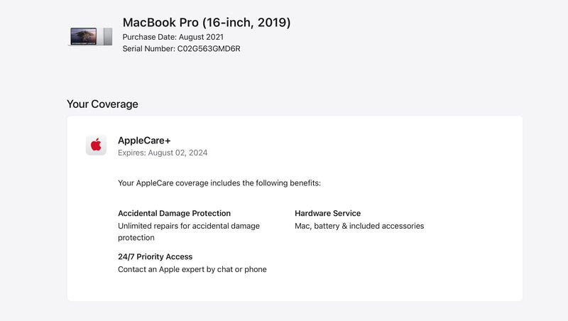 Apple 2019 MacBook Pro 16" 2.4GHz i9 32GB RAM 512GB SSD RP5500M 8GB AC+Very Good