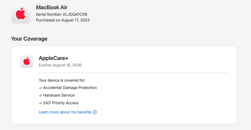 Apple 2023 MacBook Air M2 15" (10-Core GPU) 16GB RAM 256GB SSD AC+ - Good