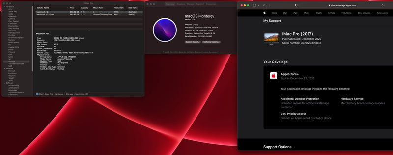 Apple 2017 27 in iMac Pro 5K Retina 3GHz 10-Core Xeon W 64GB 1TB SSD Vega56 8GB